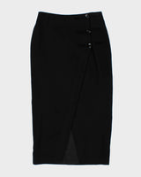 Vintage 90s Nolita Toggle Detail Wool &amp; Angora Skirt - S