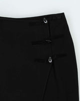 Vintage 90s Nolita Toggle Detail Wool &amp; Angora Skirt - S