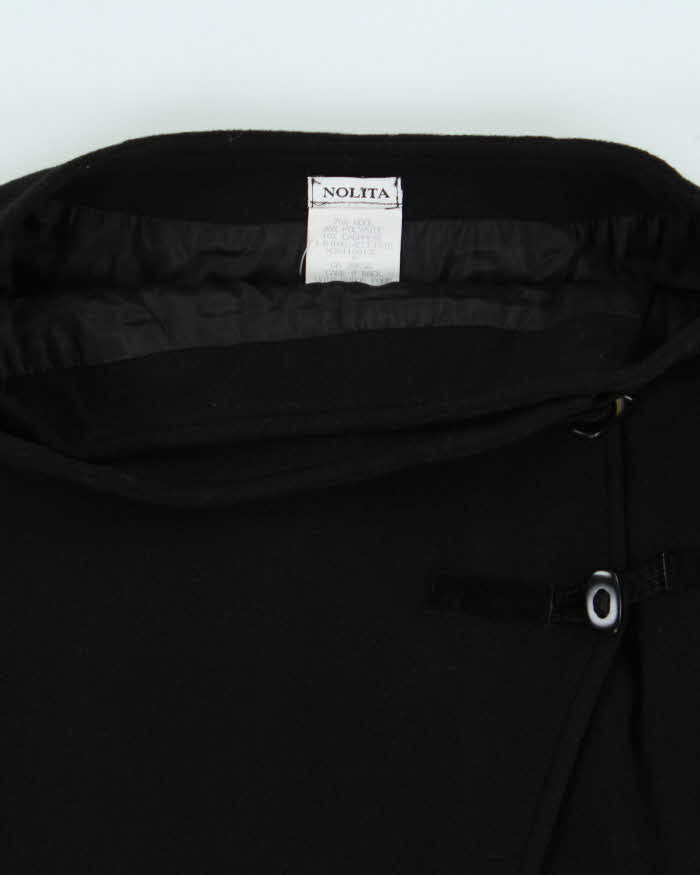 Vintage 90s Nolita Toggle Detail Wool &amp; Angora Skirt - S