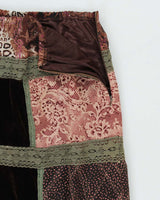 Vintage Y2k 00s Patchwork Floaty Skirt - M