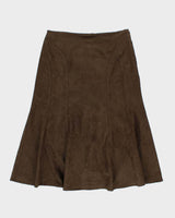 Vintage Y2k 00s Liz Claiborne Faux Suede Skirt - S