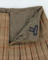 Vintage Brooks Brothers Wool &amp; Cashmere Check Skirt - S