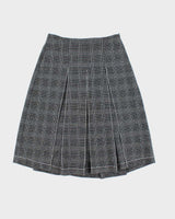 Vintage Vera Moda Pleated Checked Skirt - XS