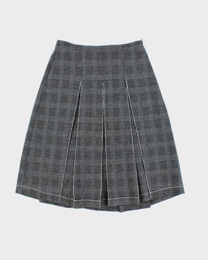 Vintage Vera Moda Pleated Checked Skirt - XS