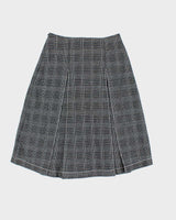Vintage Vera Moda Pleated Checked Skirt - XS