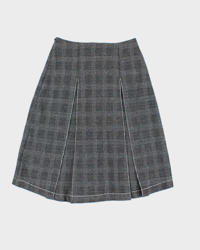 Vintage Vera Moda Pleated Checked Skirt - XS