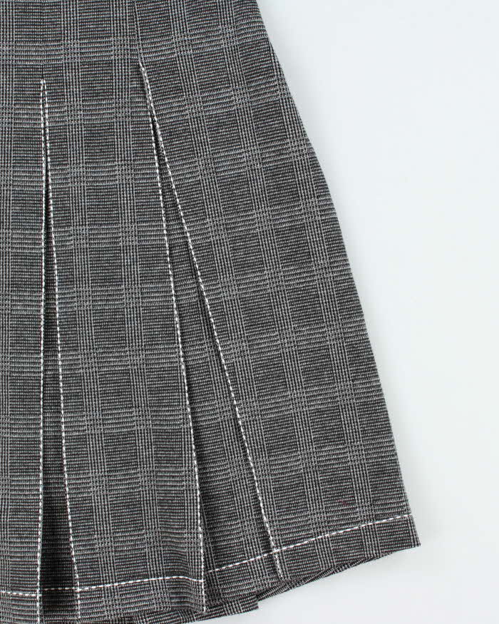 Vintage Vera Moda Pleated Checked Skirt - XS