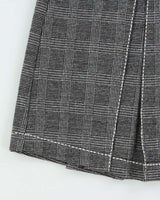 Vintage Vera Moda Pleated Checked Skirt - XS