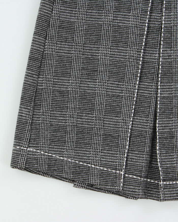 Vintage Vera Moda Pleated Checked Skirt - XS