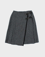 Vintage MaxMara Wool Buckle Skirt - XS
