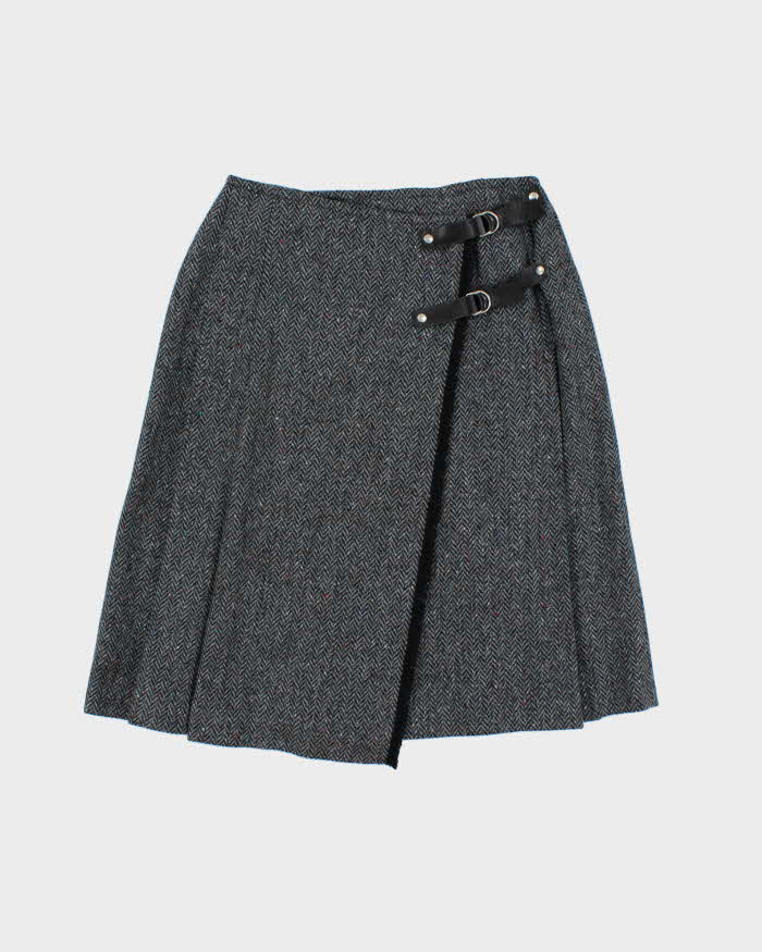 Vintage MaxMara Wool Buckle Skirt - XS