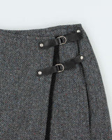 Vintage MaxMara Wool Buckle Skirt - XS
