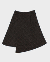 Vintage 00s Vussy Faux Wrap Asymmetric Hem Skirt - XS