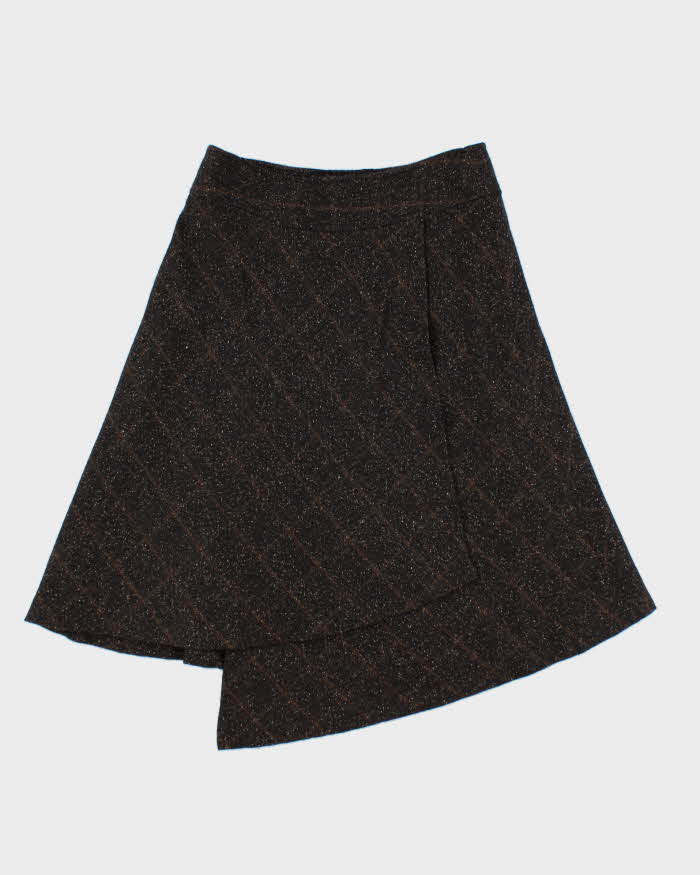 Vintage 00s Vussy Faux Wrap Asymmetric Hem Skirt - XS