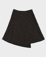 Vintage 00s Vussy Faux Wrap Asymmetric Hem Skirt - XS