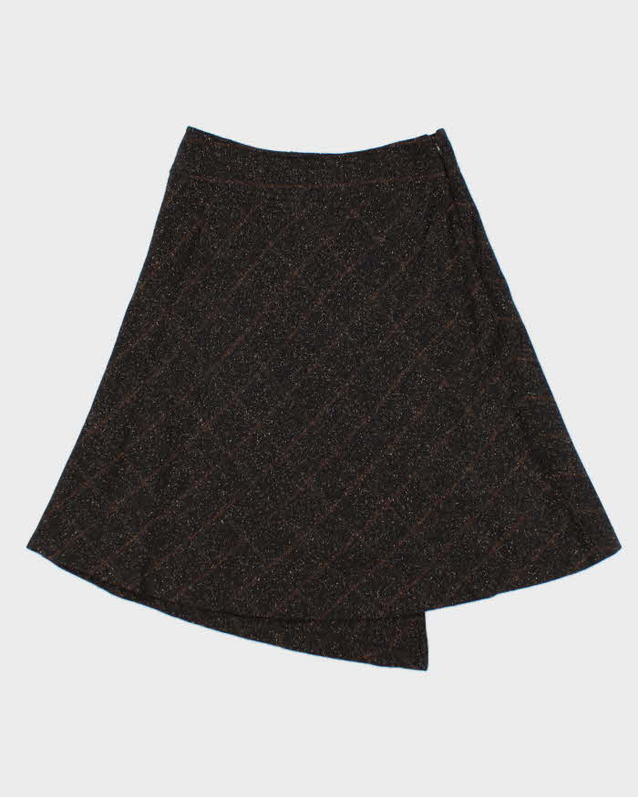 Vintage 00s Vussy Faux Wrap Asymmetric Hem Skirt - XS