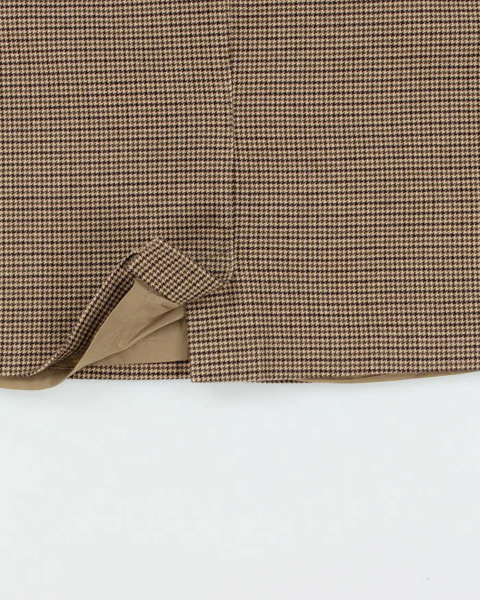 Vintage L.L. Bean Brushed Cotton Dog Tooth Skirt - XS