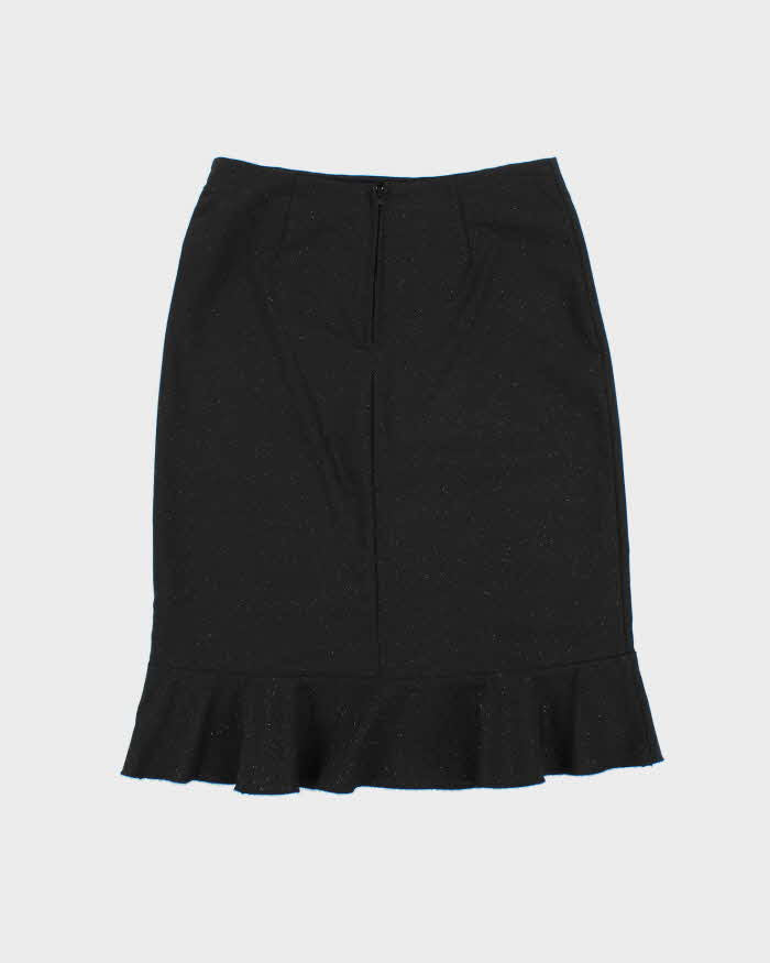Vintage 90s Fairweather Glittery Ruffle Hem Skirt - XS