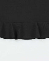 Vintage 90s Fairweather Glittery Ruffle Hem Skirt - XS