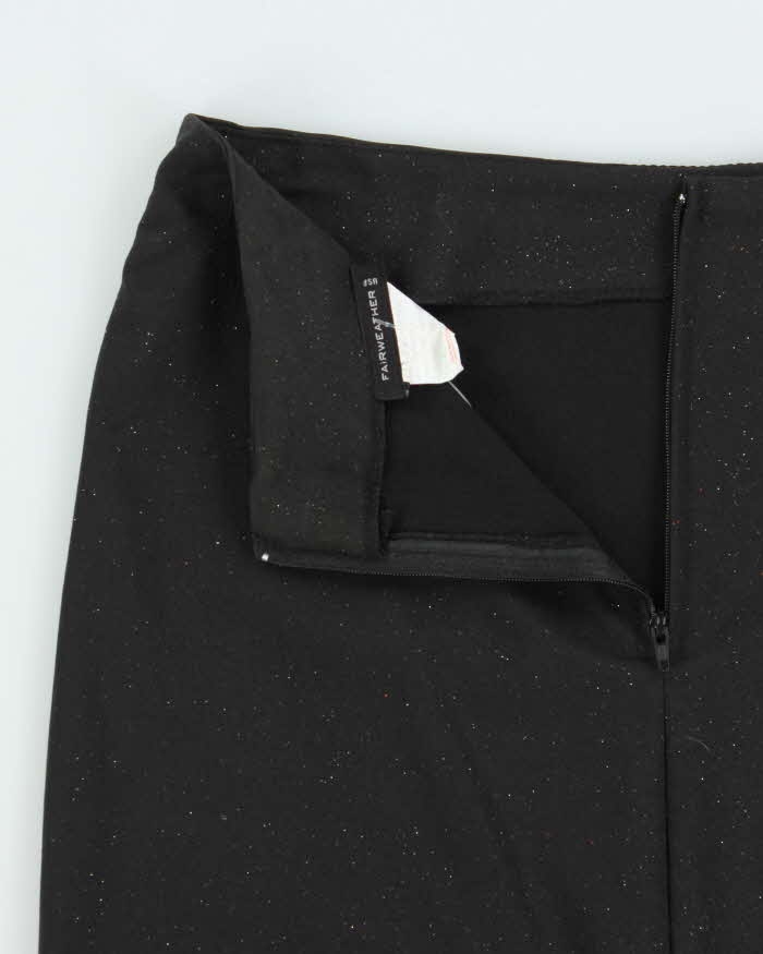 Vintage 90s Fairweather Glittery Ruffle Hem Skirt - XS