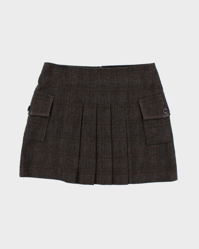 Vintage Y2k 00s Esprit Wool Blend Mini Skirt - XS