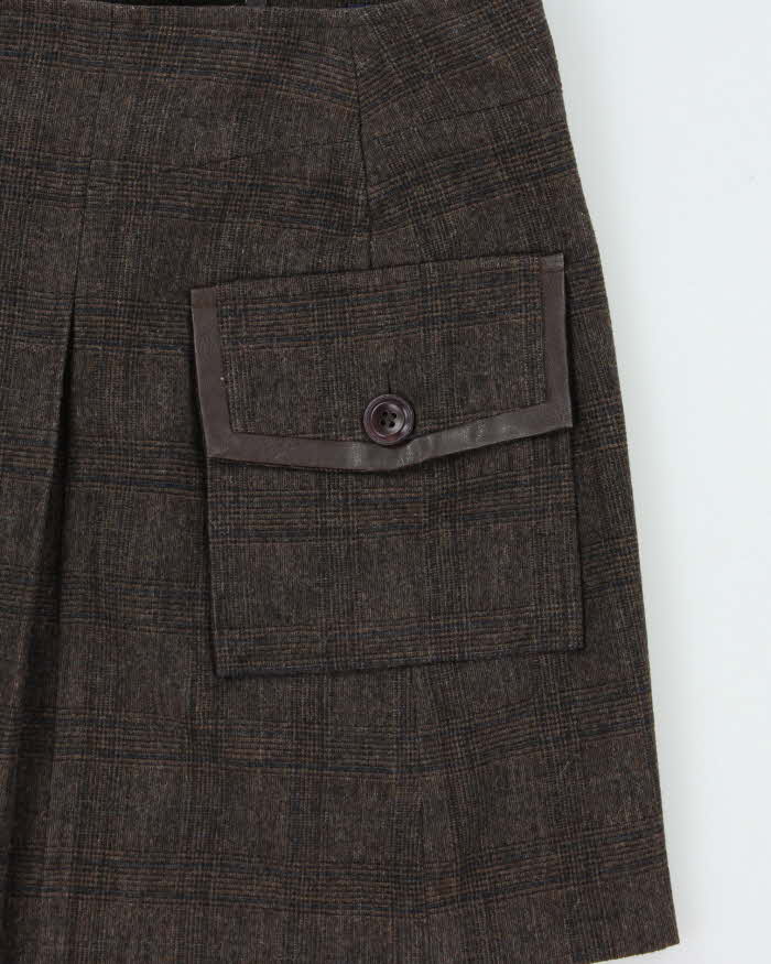 Vintage Y2k 00s Esprit Wool Blend Mini Skirt - XS