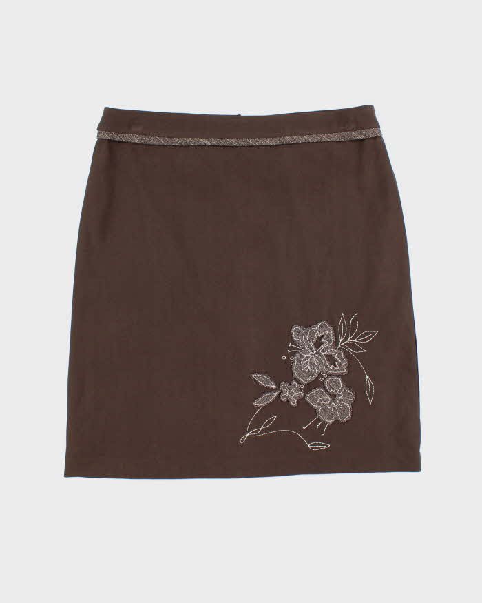 Vintage 90s Studio Petites Embroidered Skirt - M