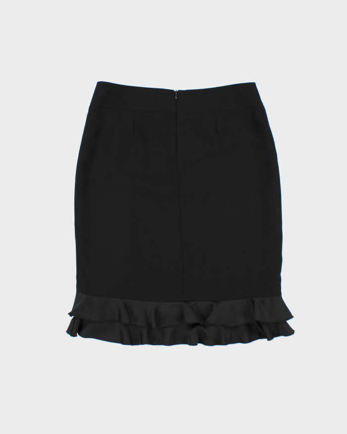 Vintage Y2k 00s Laura Ruffle Satin Hem Skirt - S