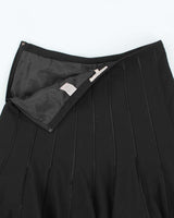 Vintage 90s RW&amp;Co Satin Stripe Skirt - S