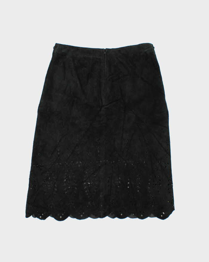 Vintage Danier Suede Cut-out Detail Skirt - S
