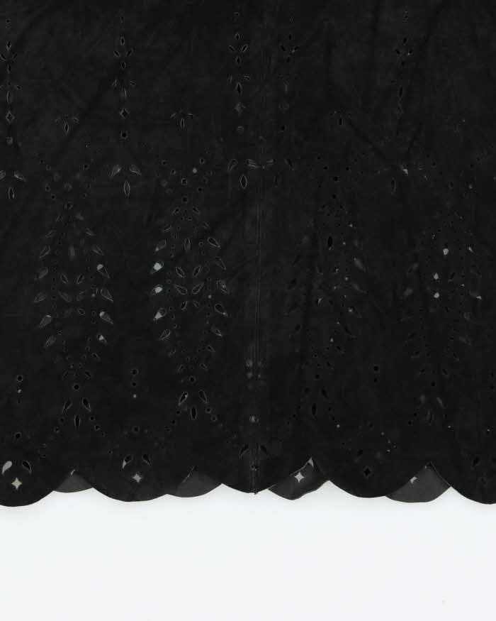 Vintage Danier Suede Cut-out Detail Skirt - S