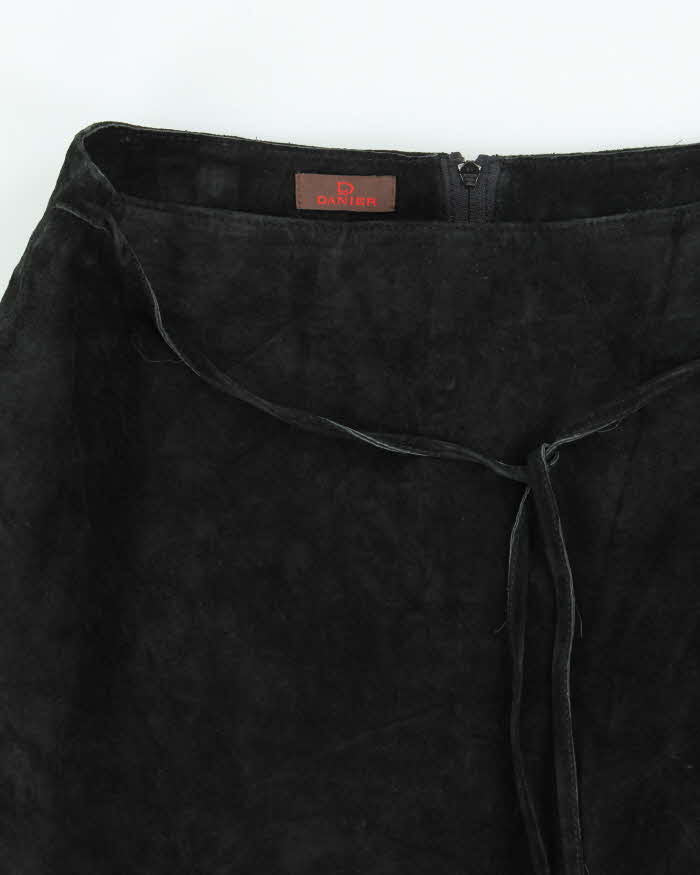 Vintage Danier Suede Cut-out Detail Skirt - S