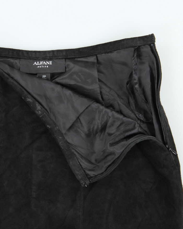 Vintage Alfani Suede Flared Skirt - XXS