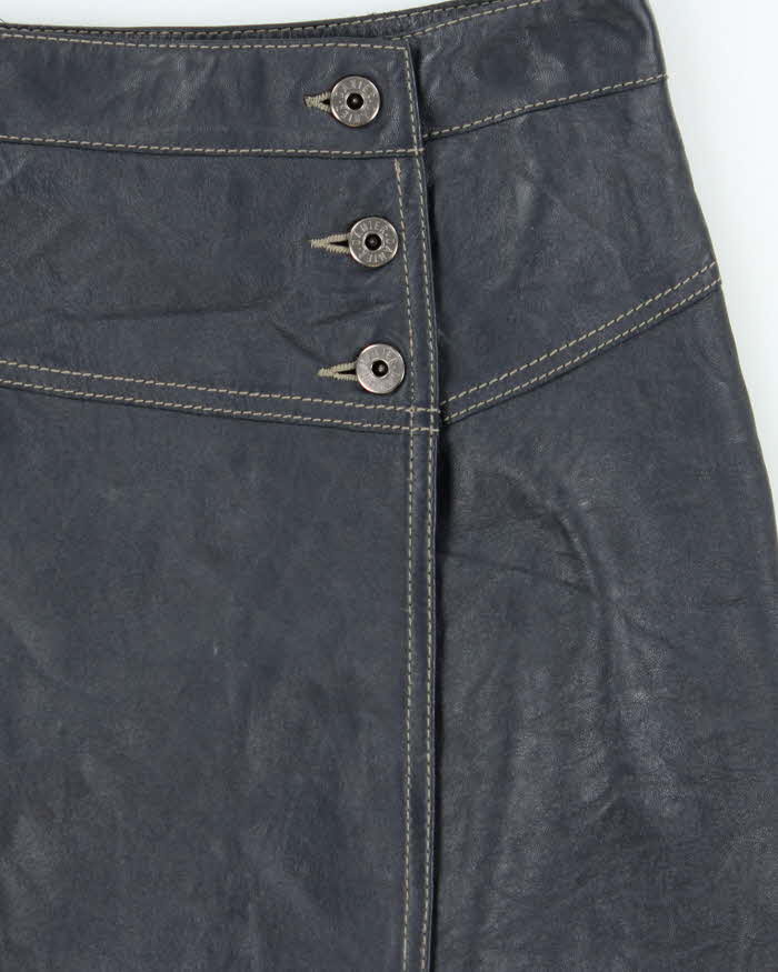 Vintage Danier Leather Wrap Skirt - XS