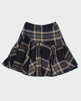 Vintage 00s Yorkland Checked Buckle Skirt - XXS
