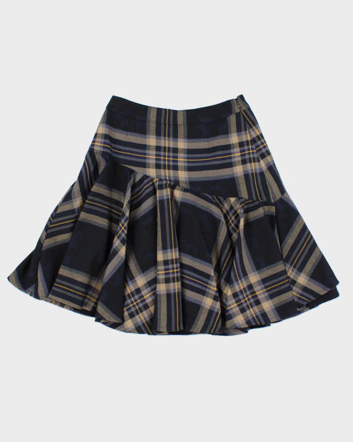 Vintage 00s Yorkland Checked Buckle Skirt - XXS