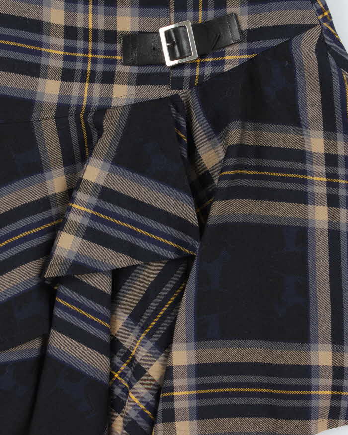 Vintage 00s Yorkland Checked Buckle Skirt - XXS