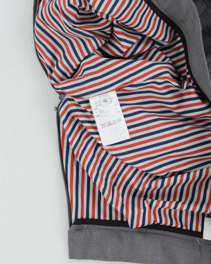 Thom Browne Pleated Wool Midi Skirt - S