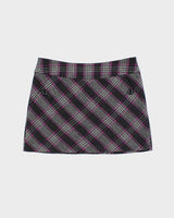 Vintage 00s Esprit Wool Blend Checked Mini Skirt - M