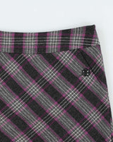 Vintage 00s Esprit Wool Blend Checked Mini Skirt - M