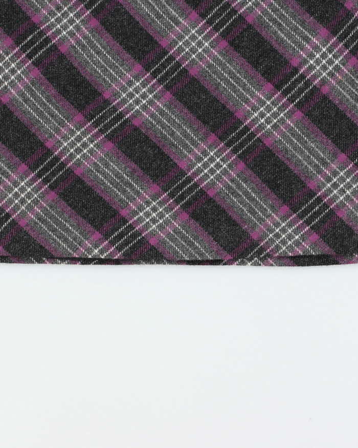 Vintage 00s Esprit Wool Blend Checked Mini Skirt - M