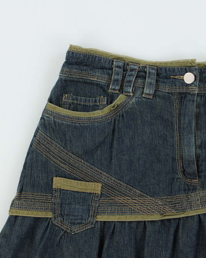 Vintage Y2k 00s Solola Denim Skirt - XS