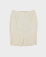 Vintage 00s Laura Studio Linen Glittery Skirt - M