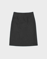 DSWT 1990s Mastina Diagonal Stripe Leg Split Skirt - XS