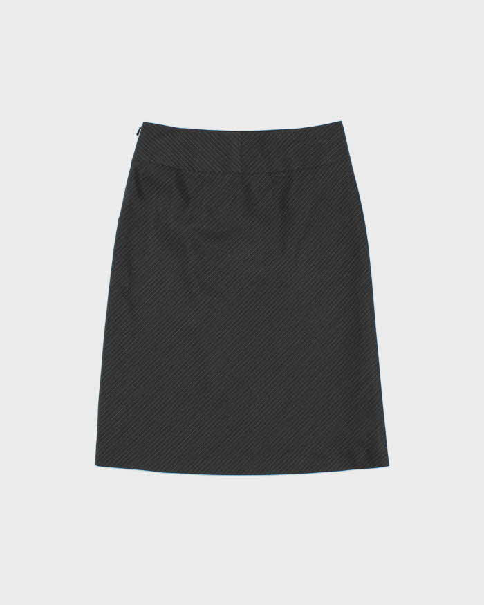 DSWT 1990s Mastina Diagonal Stripe Leg Split Skirt - XS