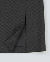 DSWT 1990s Mastina Diagonal Stripe Leg Split Skirt - XS