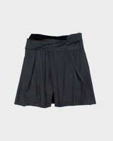 Vintage 2009 Miu Miu Silk &amp; Velour Skirt - S