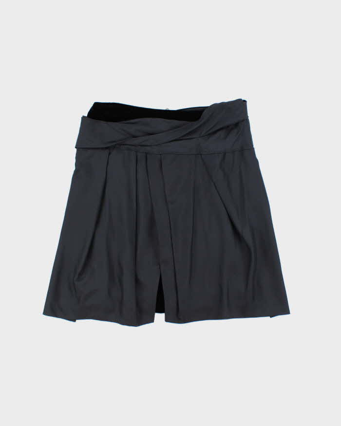 Vintage 2009 Miu Miu Silk & Velour Skirt - S