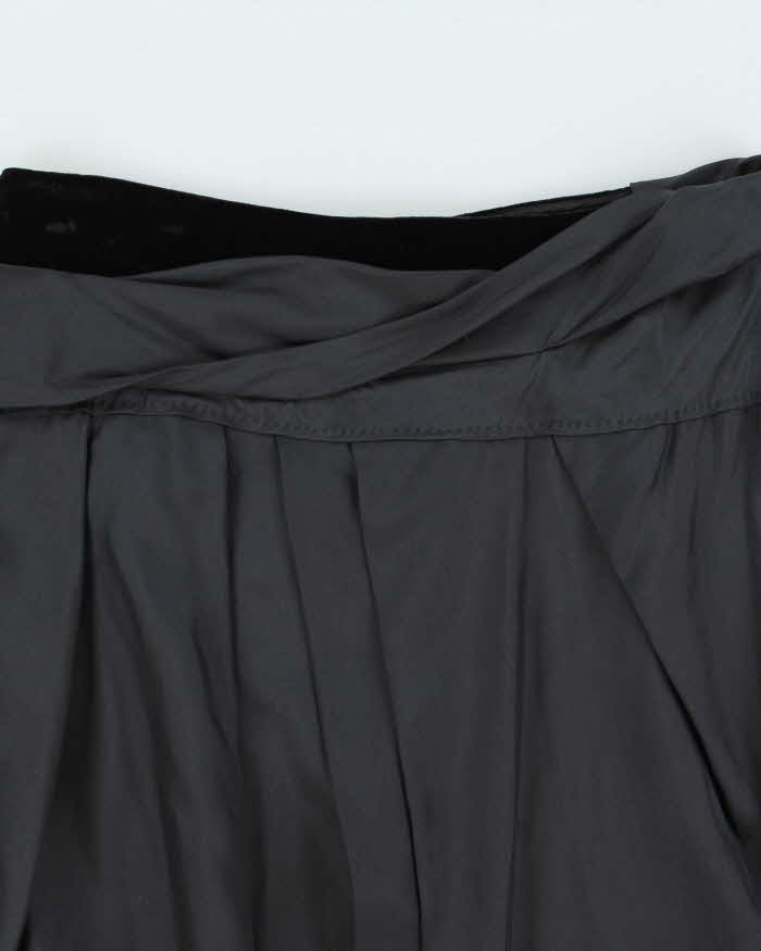 Vintage 2009 Miu Miu Silk & Velour Skirt - S