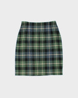 Vintage 1990s Calvin Klein Wool Blend Wrap Skirt - S